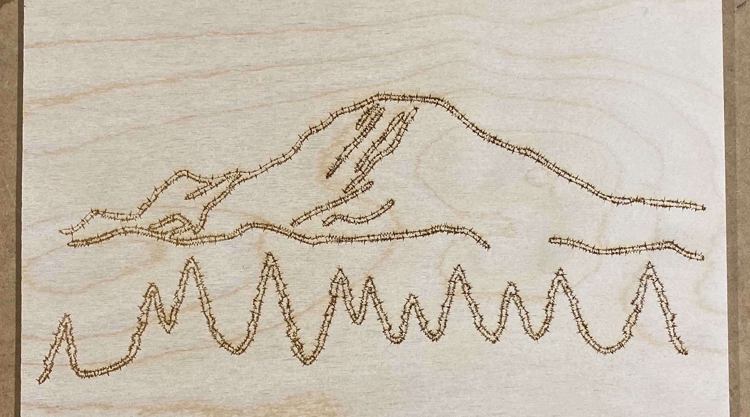 Another complex-curve example of mountains pulled from an .svg