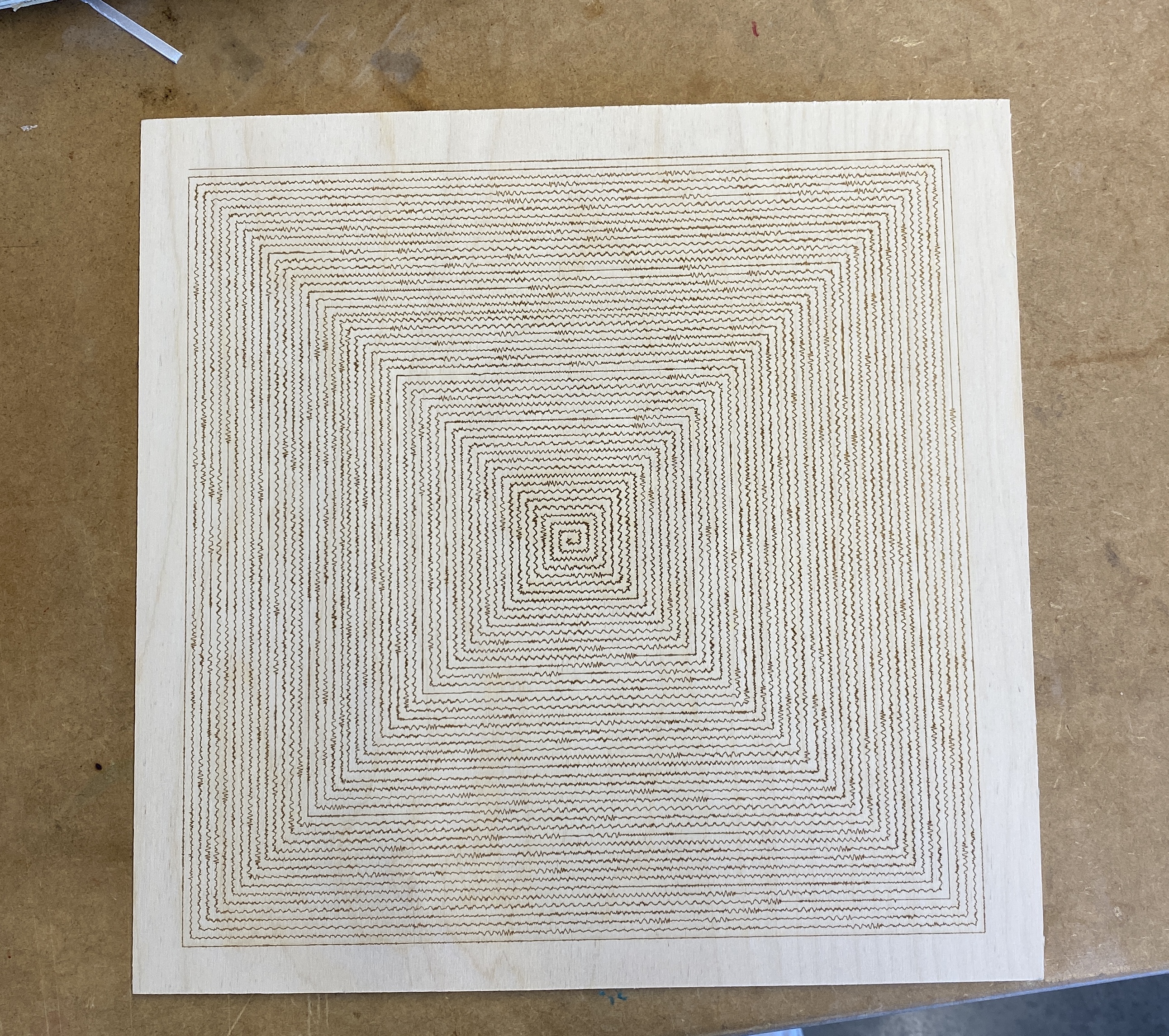 A recent song etched for a friend as a gift
