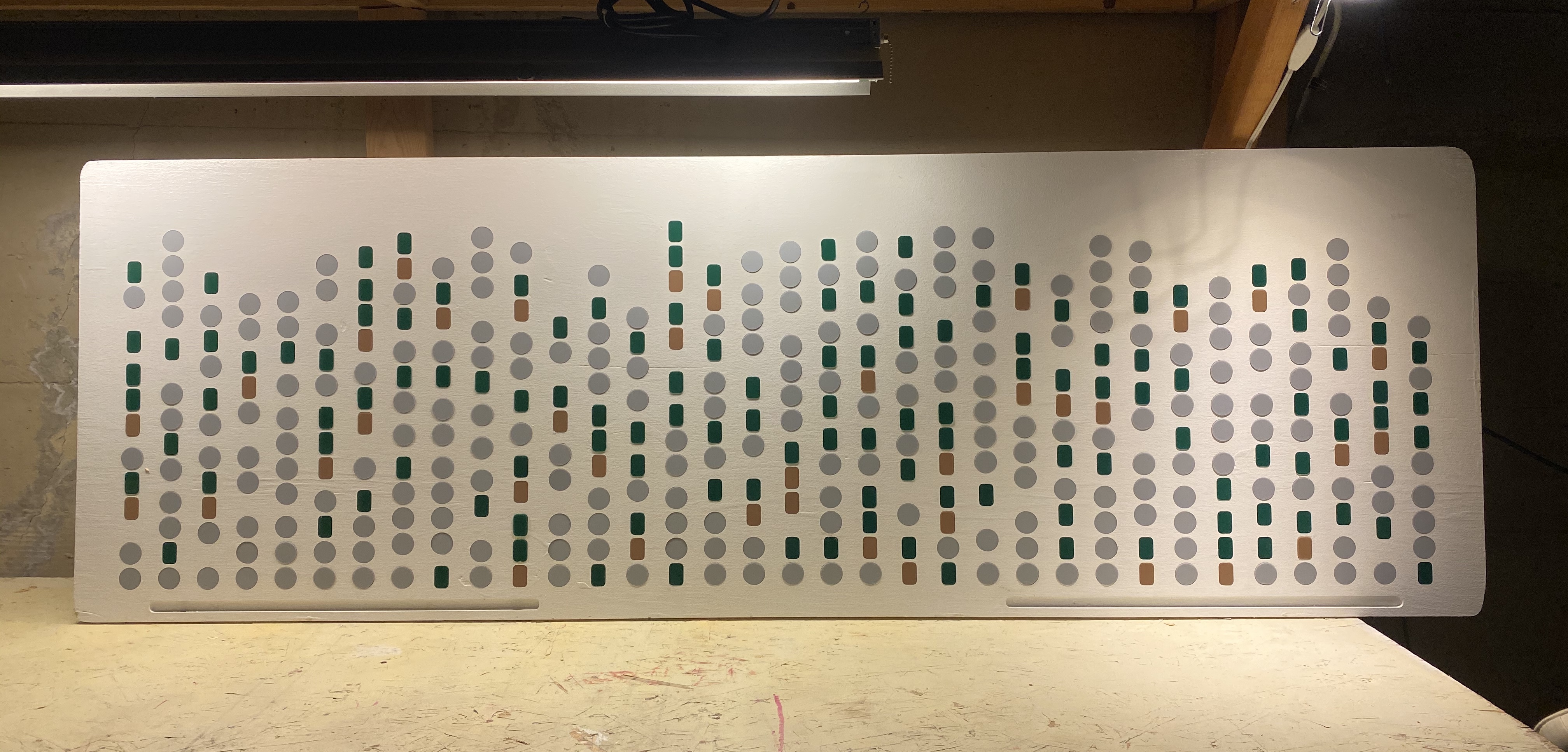 The finished product before being mounted on the bench stand