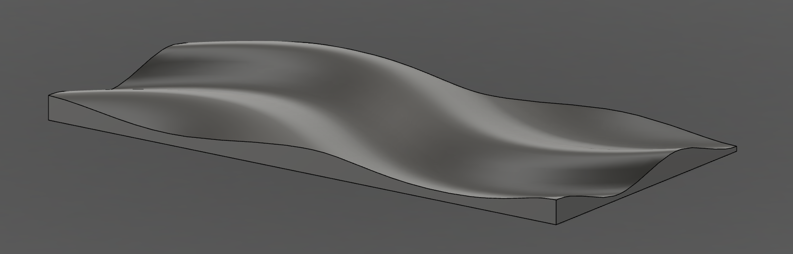 The CAD stage showing the base waveform